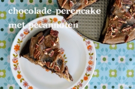 Chocolade-perencake met pecannoten - Fiekefatjerietjes